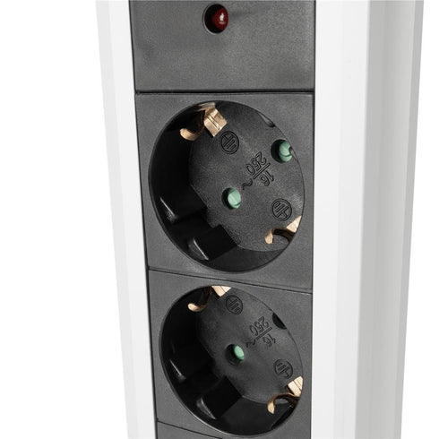 Podaljšek vertikalni 4-vtični 1,5m 3G1.5 IP20 bel EVSE1.5G4-1.5