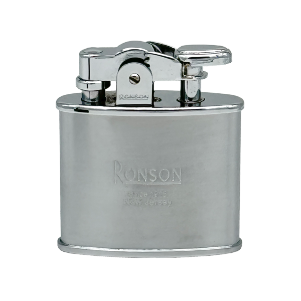 Ronson 21002 Vžigalnik polnilni Nostalgia kremen v srebrni barvi