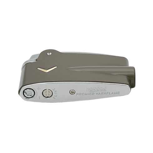 Vžigalnik Ronson 100003 plinski Premier Varaflame, Siv