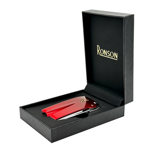 Ronson 100005 Vžigalnik plinski Premier Vareflame rdeč