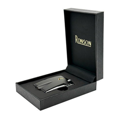 Ronson 101004 Vžigalnik plinski Mini Premier Vareflame črn