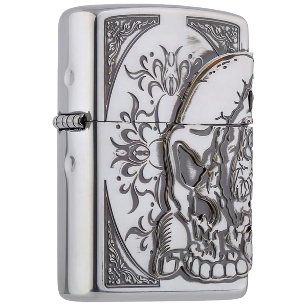 Zippo vžigalnik ZA-3-71A Big Skull Antique SV