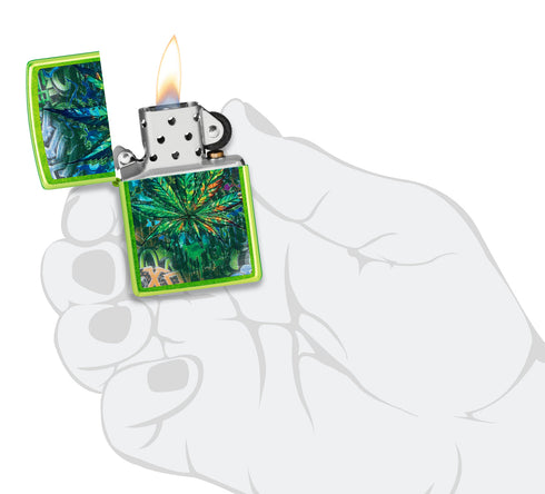 Zippo 46846 vžigalnik Graffiti Cannabis