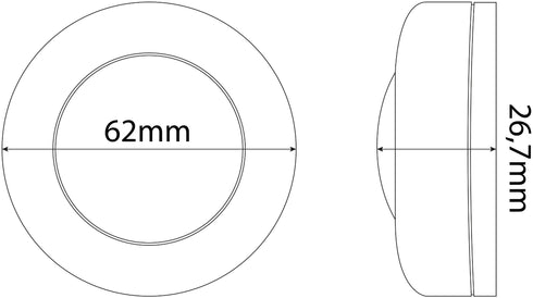 Avide 995922 Svetilka nočna Mini prenosna 6kos/set 0.45W RGB 3000K 22lm, EMPNL-0.45W-RGB