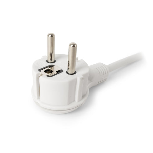 Podaljšek s stikalom 3-vtični 1,5m sploščen vtič bel IP20 ESEG3-1.5-SW-F