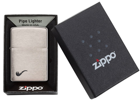 Zippo vžigalnik 200PL Pipe Brushed Chrome