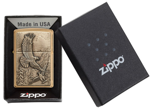 Zippo vžigalnik 20854 Where Eagles Dare Emblem