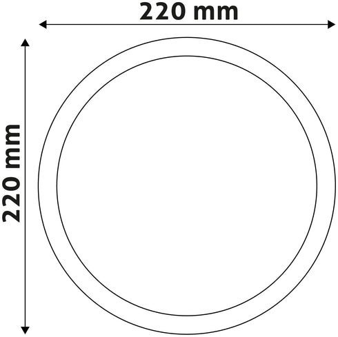 Avide 915241 Zunanja svetilka (Triton-O) Okrogla 20W 4000K 1700 lm IP65