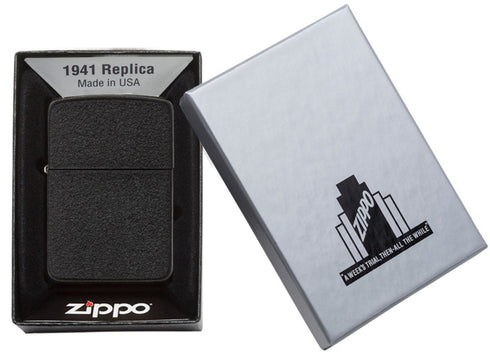 Zippo vžigalnik 28582 Black Crackle® Replica