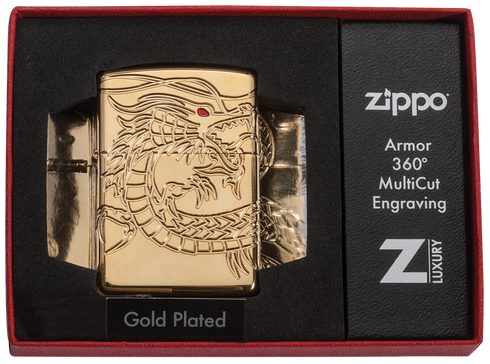 Zippo vžigalnik 29265 Golden Asian Dragon Armor®
