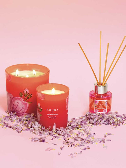 Roura 333500.222 Sveča Cherry blossom - Aroma 3 v 1