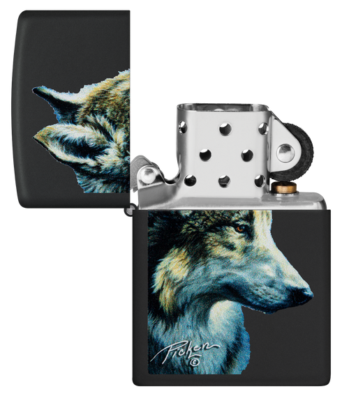 Zippo vžigalnik 48598 Linda Picken, Wolf