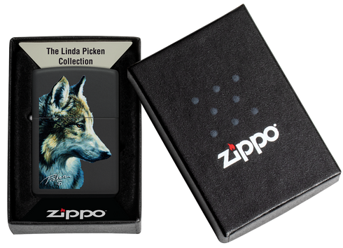Zippo vžigalnik 48598 Linda Picken, Wolf