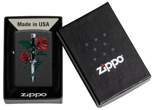 Zippo vžigalnik 49778 Rose Dagger Tattoo