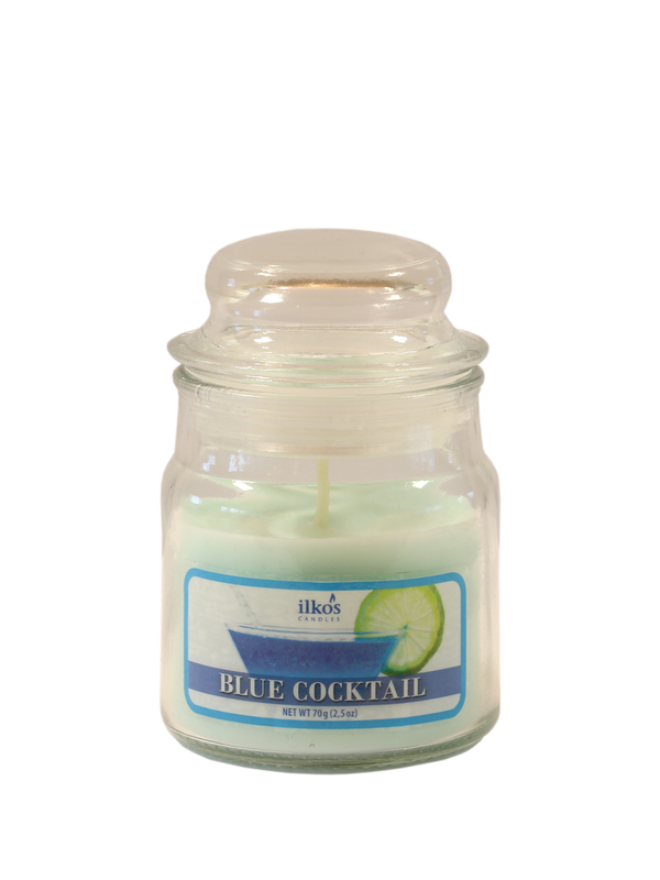 Ilkos 550856/3 Sveča mini - Blue Cocktail