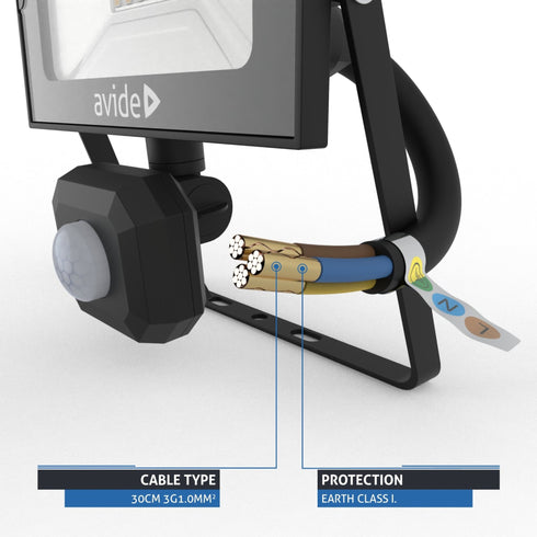 Avide 908984 Reflektor s senzorjem SMD LED 10W NW 800 lm