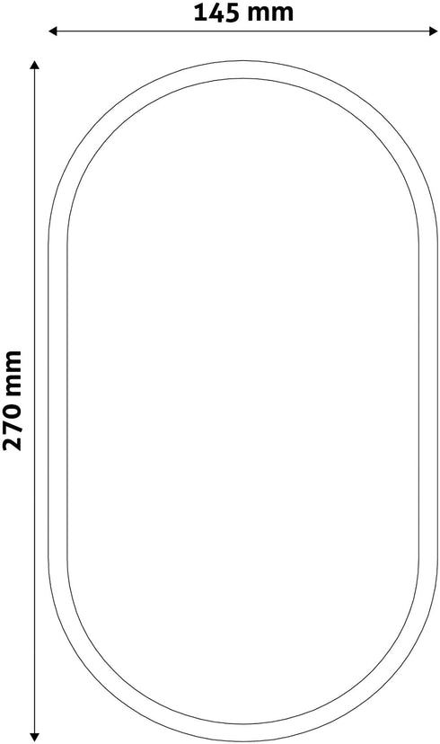 Avide 915289 Zunanja svetilka (Triton-O) Oval 20W 4000K 1700 lm IP65