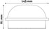 Avide 915289 Zunanja svetilka (Triton-O) Oval 20W 4000K 1700 lm IP65