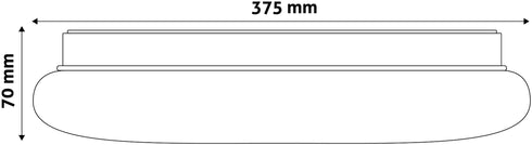 Avide 924182 Stropna svetilka Larissa LED 24W WW 2000 lm