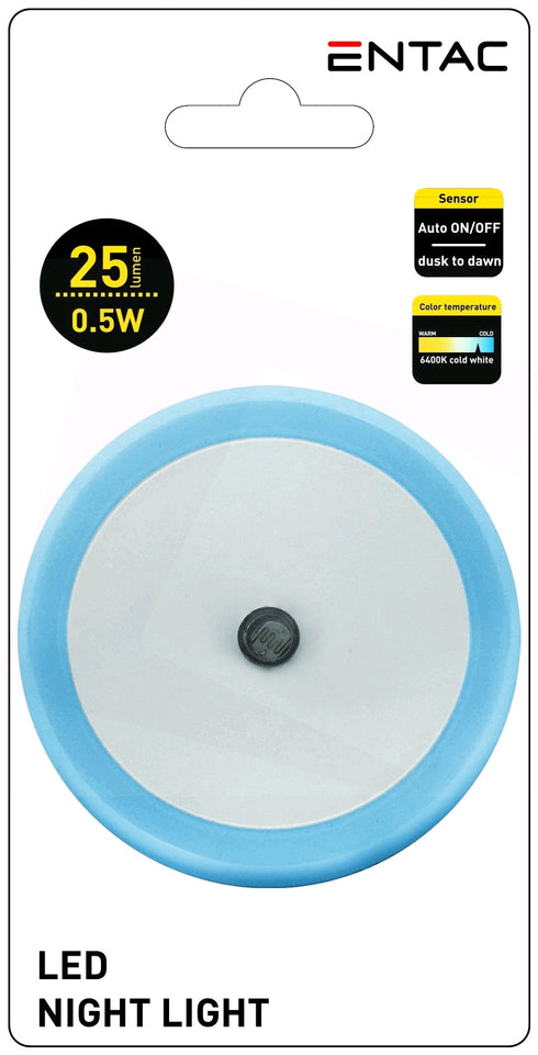 Entac 982403 Nočna svetilka modra 0,5W CW 25 lm