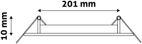 Avide 281314 Svetilka stropna vgradna LED 18W 3000K 1480lm