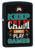 Zippo vžigalnik 60.005.129 Keep Calm Gamer