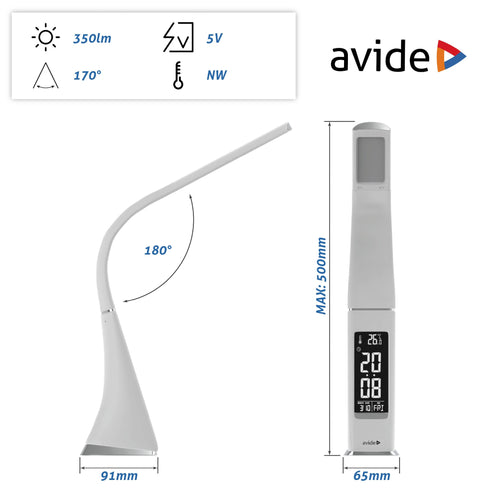 Avide 909363 Namizna svetilka LED Bussines Leather Calendar 6W NW 350 lm