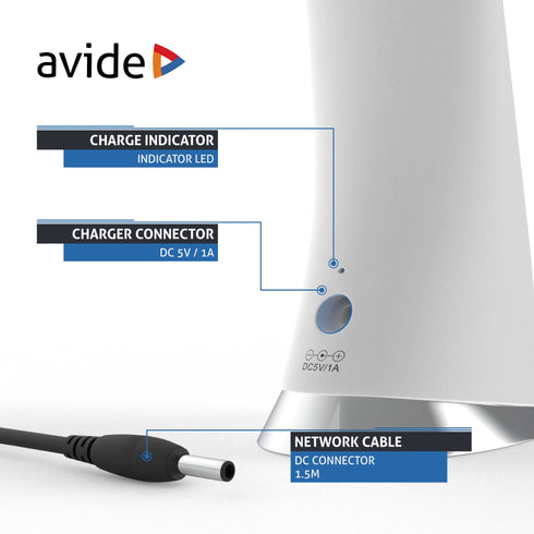 Avide 280515 Namizna svetilka LED Bussines Leather Calendar 6W NW