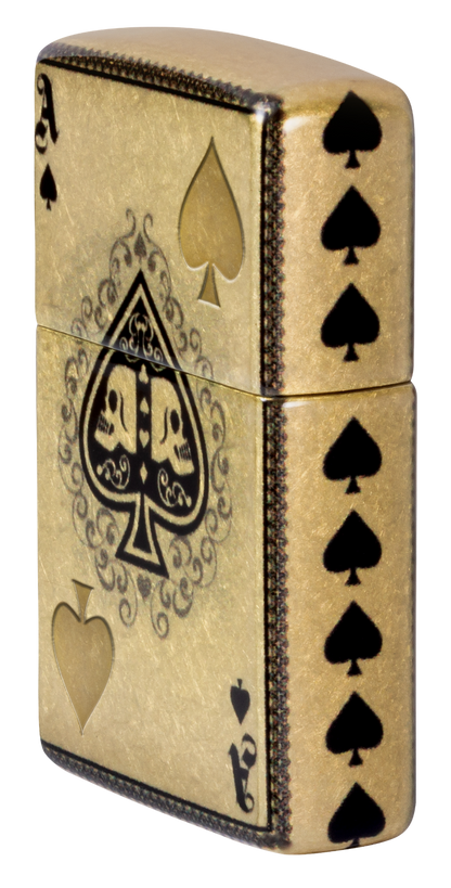 Zippo vžigalnik 46388 Ace of Spades & Skulls
