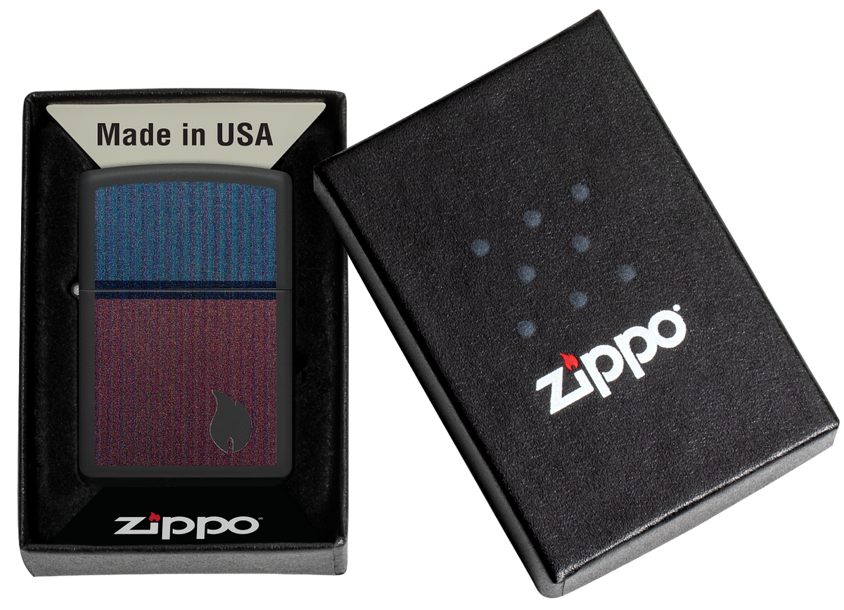 Zippo vžigalnik 46476 Flame Red and Blue