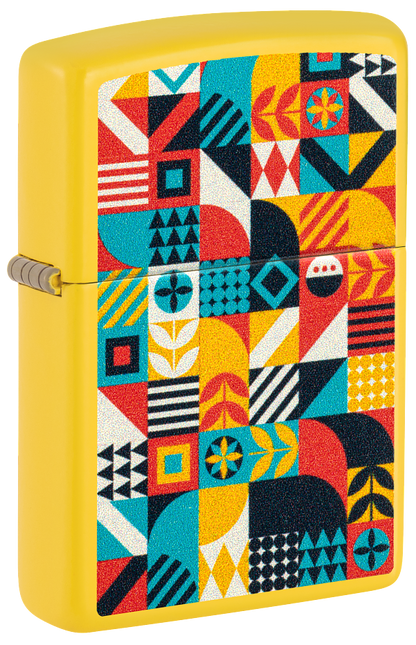 Zippo 46586 vžigalnik Geometric Pattern, Sunflower Matte