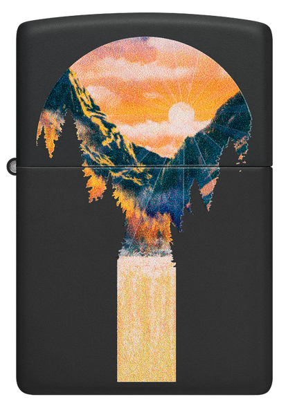 Zippo vžigalnik 48676 Mountain Waterfall UV