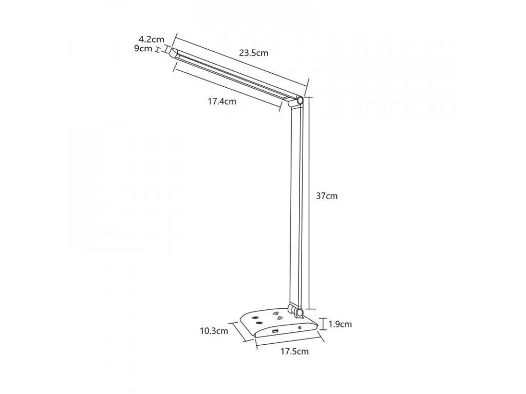 Asalite ASAL0246 Namizna svetilka 7W LED CCT + brezžična postaja