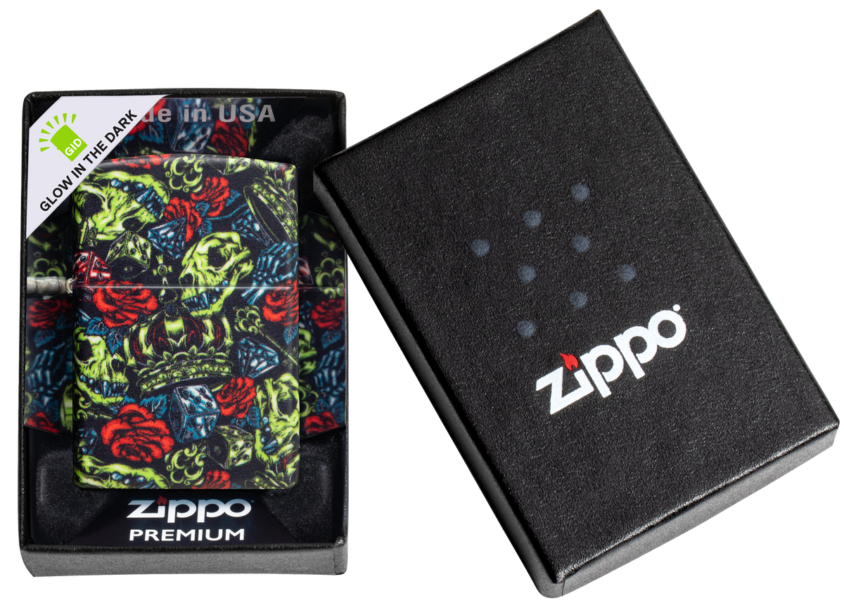 Zippo vžigalnik 49696 Skull Crown