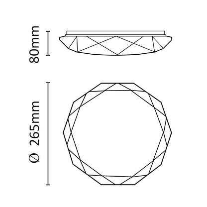 Asalite ASAL0190 Stropna svetilka Rosalia 18W 4000K 1350 lm